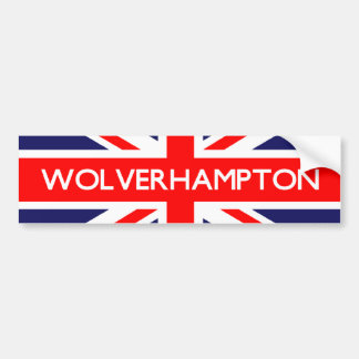 Wolverhampton UK Flag Autoaufkleber