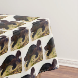 Wolverine oder Wolverene (Gulo gulo) von Audubon Tischdecke