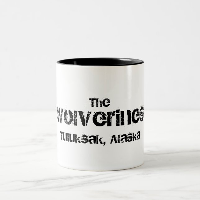 Wolverines-Kaffee-Tasse Zweifarbige Tasse (Mittel)