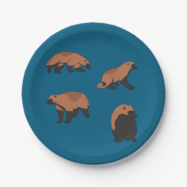 Wolverines Pappteller (Vorderseite)