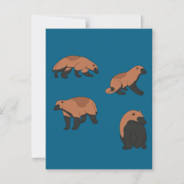 Wolverines Postkarte