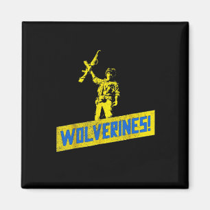 Wolverines unterstützen die Ukraine Stand mit der Magnet