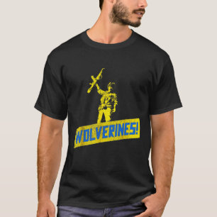 Wolverines unterstützen die Ukraine Steht mit der T-Shirt