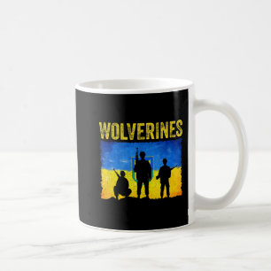 Wolverines unterstützen Ukraine Kaffeetasse