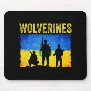 Wolverines unterstützen Ukraine Mousepad