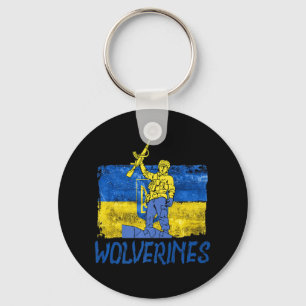 Wolverines unterstützen UkraineUkraine Wolverines Schlüsselanhänger