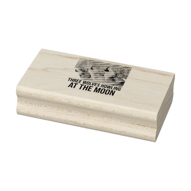 Wolves Howling (2) Gummistempel (Stempel)