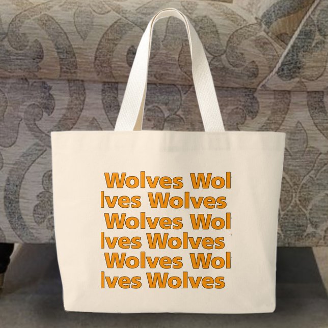 Wolves Jumbo Tote Bag Stoffbeutel (Von Creator hochgeladen)