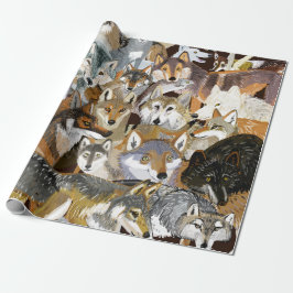 Wolves of the World puzzle Geschenkpapier