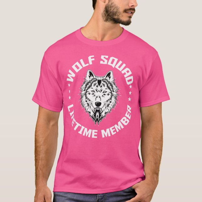 Wolves Squad Animal Lover Wolf Biologe T-Shirt (Vorderseite)