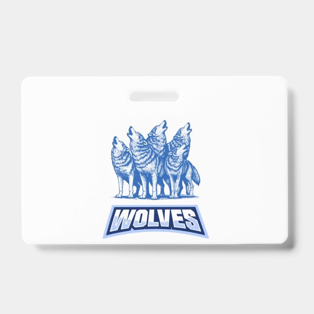 Wolves Throw Pillow Ausweis (Vorderseite)
