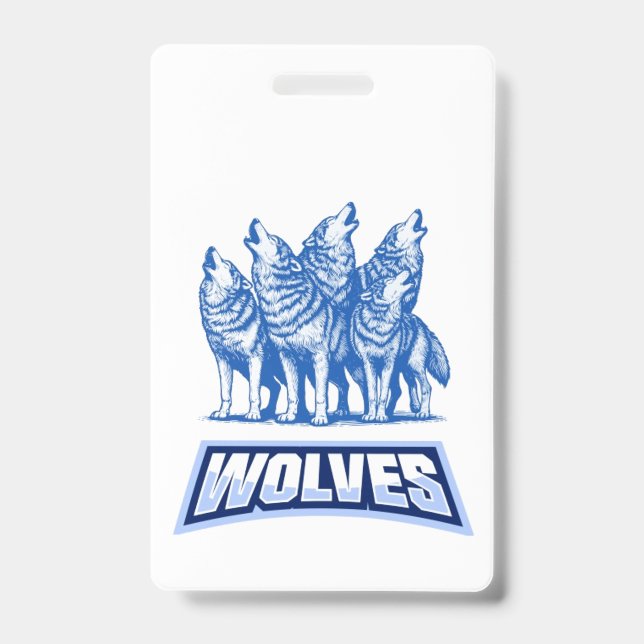 Wolves Throw Pillow Ausweis (Vorderseite)
