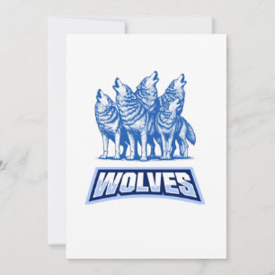 Wolves Throw Pillow Einladung