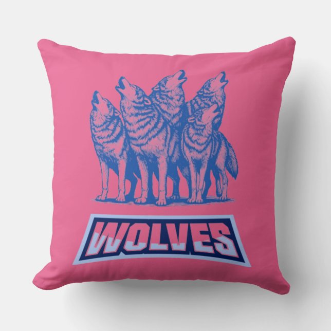 Wolves Throw Pillow Kissen (Vorderseite)