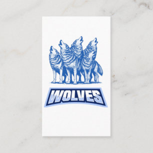 Wolves Throw Pillow Visitenkarte