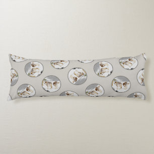 Wolves Winter Snow Malerei Original Wildlife Art Seitenschläferkissen