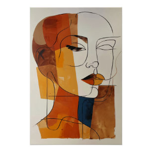 Woman Abstract Poster