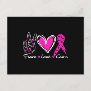 Woman Breast Cancer Awareness Postkarte