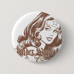 Woman Brown Button