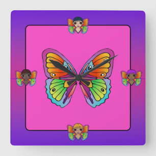 Woman Butterfly Uhr