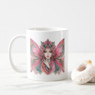 Woman Buttrfly Kaffeetasse