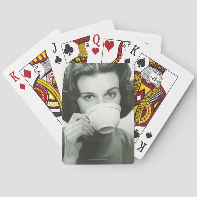 Woman Drinking Spielkarten (Rückseite)
