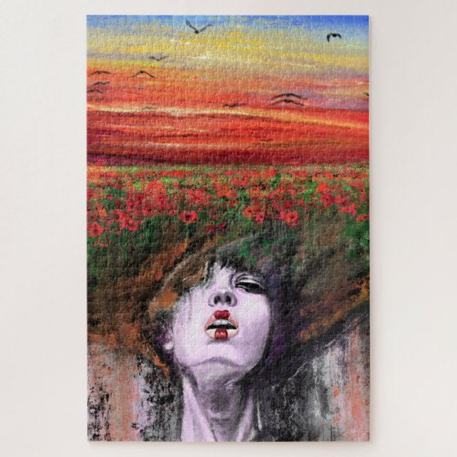 Woman Earth - Natur - Original Art Malerei (Vertikal)