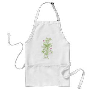 Woman Green Wirbel Logo Schürze