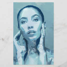 "Woman in Blue"  Briefpapier