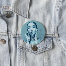 "Woman in Blue" Button