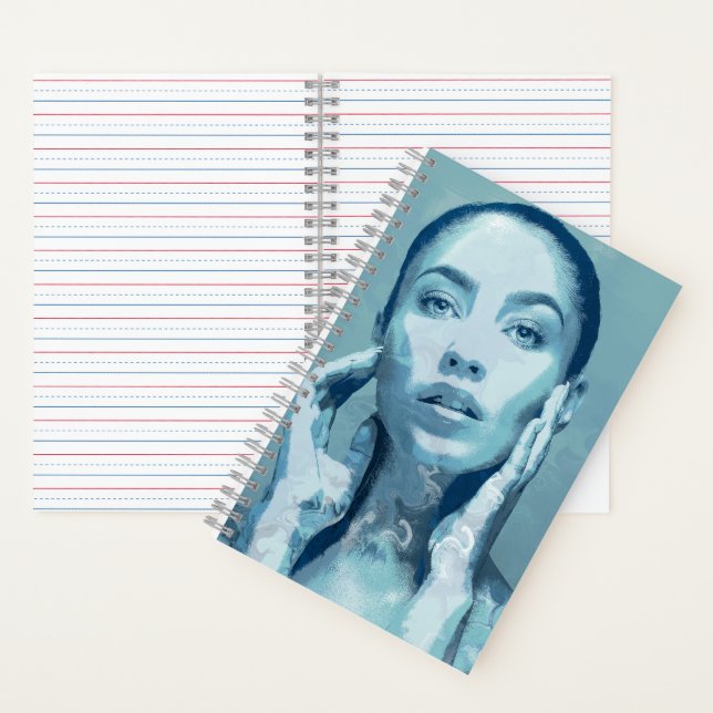 "Woman in Blue" Notizbuch (Innen)