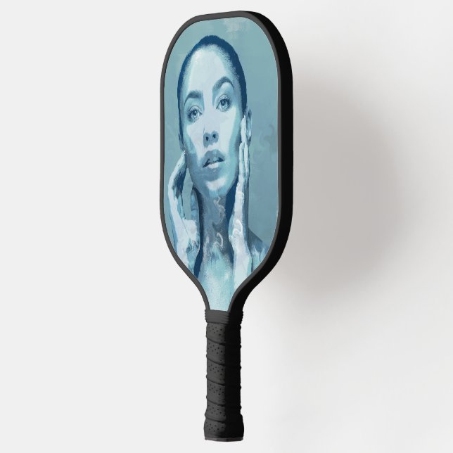 "Woman in Blue" Pickleball Schläger (Links)