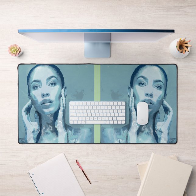 "Woman in Blue" Premium Canvas (Bureau 1)