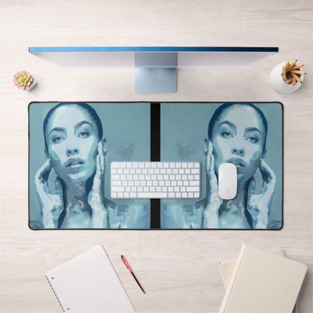 "Woman in Blue" Premium Canvas (Bureau 1)