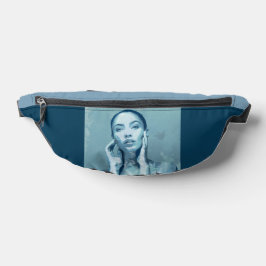 "Woman in Blue" Premium Canvas  Bauchtasche