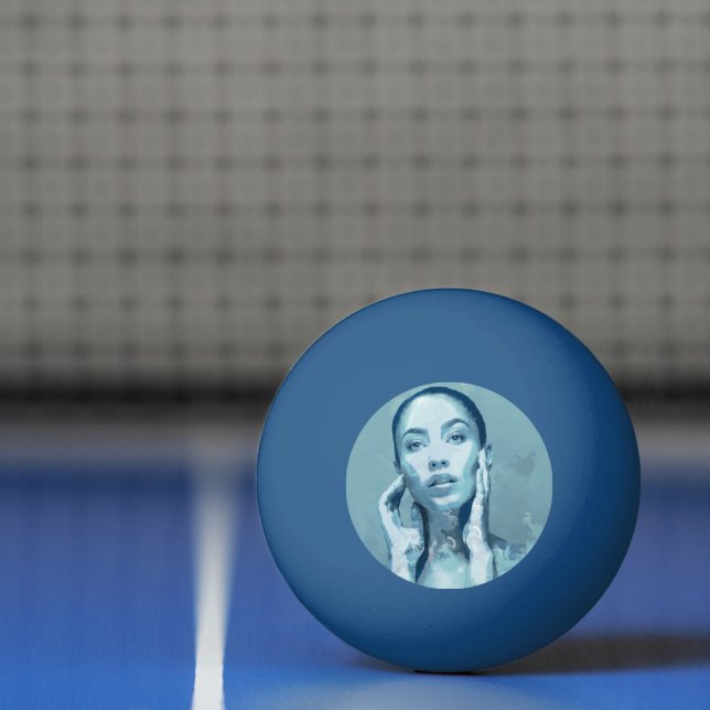 "Woman in Blue" Tischtennisball (Netto)