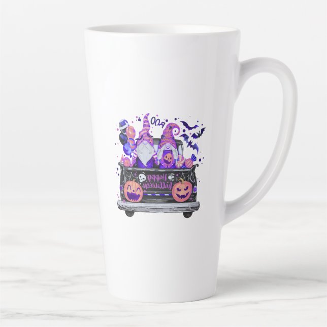 Woman in Halloween Gnomes Pickup Milchtasse (Rechts)