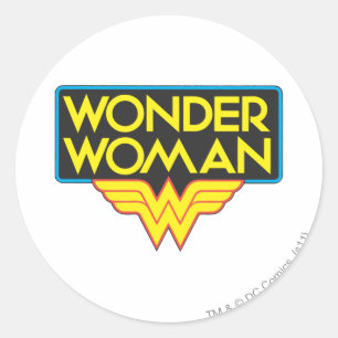Woman-Logo 3 Runder Aufkleber