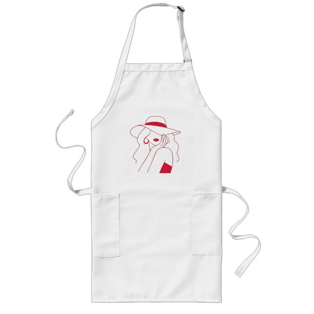 Woman Long Apron Lange Schürze (Vorne)