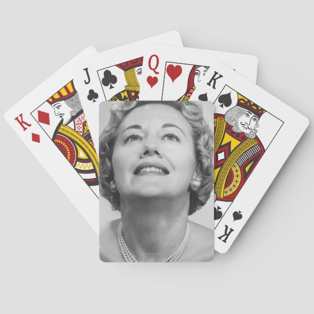 Woman Looking Up Spielkarten (Rückseite)