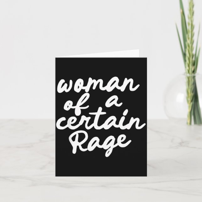 Woman Of A Certain Rage  Karte (Vorderseite)