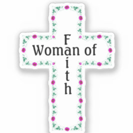 Woman of faith aufkleber