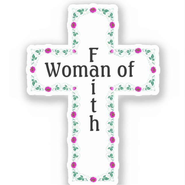 Woman of faith aufkleber (Vorderseite)