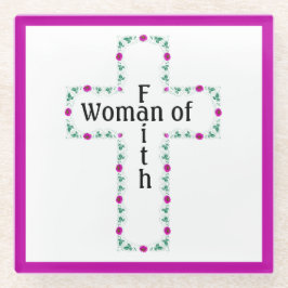 Woman of faith glasuntersetzer