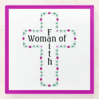 Woman of faith glasuntersetzer