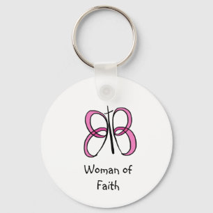 Woman of faith keychain schlüsselanhänger