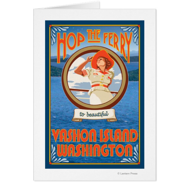 Woman Riding Ferry - Vashon Island, Washington (Vorne)