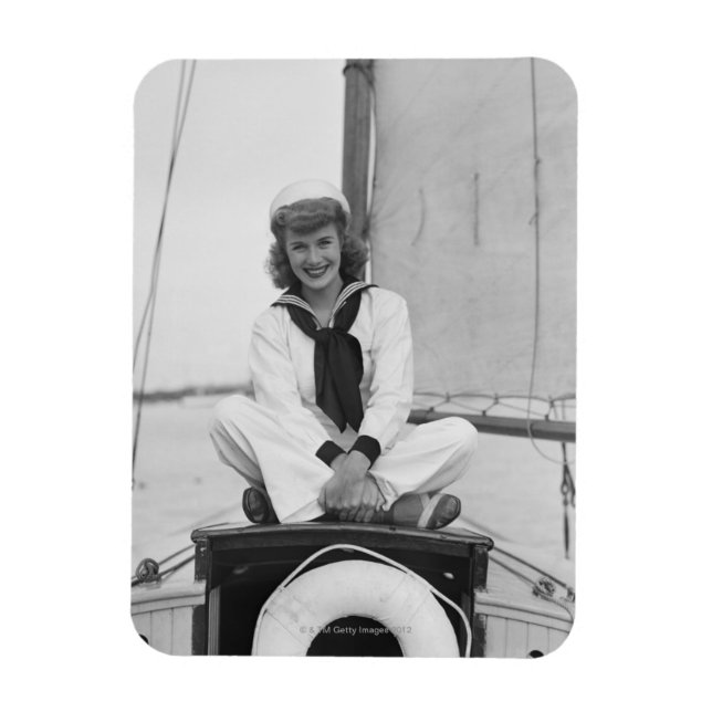 Woman Sailor Magnet (Vertikal)