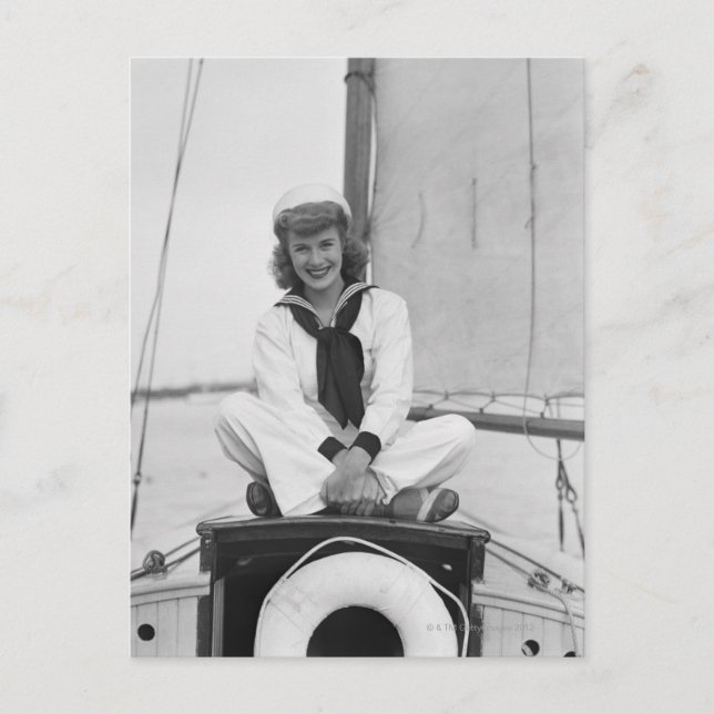 Woman Sailor Postkarte (Vorderseite)