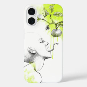 Woman Schlange Zunge Apple Green Splash Surreal Ar title_seo2